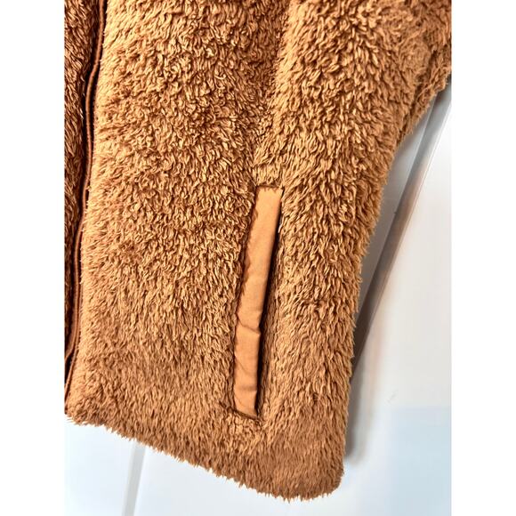 Patagonia Women's Los Gatos Fuzzy Sherpa Fleece Full Zip Vest Brown Size‎ Small - Picture 6 of 12
